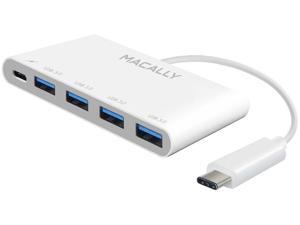 macally UC3Hub4C USB-C to USB-A Hub with USB-C Charging Port macally UC3Hub4C USB-C to USB-A Hub with USB-C Charging Port
