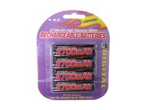 LENMAR PRO427 4-pack 2700mAh AA Ni-MH Rechargeable Batteries LENMAR PRO427 4-pack 2700mAh AA Ni-MH Rechargeable Batteries