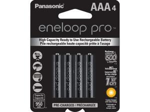 Panasonic BK-4HCCA4BA eneloop Pro AAA New High Capacity Ni-MH Pre-Charged Rechargeable Batteries, 4 Pack Panasonic BK-4HCCA4BA eneloop Pro AAA New High Capacity Ni-MH Pre-Charged Rechargeable Batteries, 4 Pack