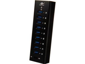 Vantec UGT-AH900U3-1C 9-Port USB 3.0 + 1 Smart Charging Port Aluminum Hub w/ Power Adapter Vantec UGT-AH900U3-1C 9-Port USB 3.0 + 1 Smart Charging Port Aluminum Hub w/ Power Adapter