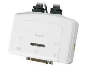 TRENDnet TK-214I 2-Port DVI USB KVM Switch Kit with Audio TRENDnet TK-214I 2-Port DVI USB KVM Switch Kit with Audio