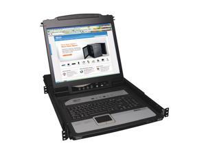 TRIPP LITE B020-U08-19-IP 8-Port Rack Console KVM Switch w/ 19" LCD Built-in IP TRIPP LITE B020-U08-19-IP 8-Port Rack Console KVM Switch w/ 19" LCD Built-in IP