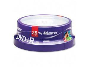 memorex 4.7GB 16X DVD+R 25 Packs Disc Model 05618 memorex 4.7GB 16X DVD+R 25 Packs Disc Model 05618