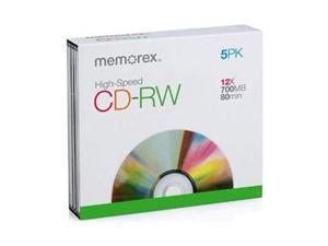 memorex 700MB 12X CD-RW 5 Packs DISC Model 32023430 memorex 700MB 12X CD-RW 5 Packs DISC Model 32023430