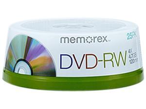 memorex 4.7GB 4X DVD-RW 25 Packs Disc Model 05562 memorex 4.7GB 4X DVD-RW 25 Packs Disc Model 05562