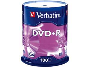 Verbatim 4.7GB 16X DVD+R 100 Packs Disc Model 95098 Verbatim 4.7GB 16X DVD+R 100 Packs Disc Model 95098