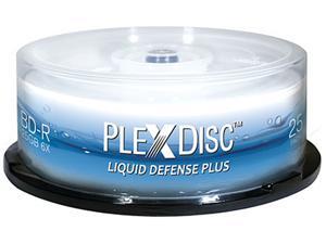PlexDisc 25GB 6X BD-R Water Resistant Glossy White Inkjet Hub Printable 25 Packs Spindle Disc Model 633-C13 PlexDisc 25GB 6X BD-R Water Resistant Glossy White Inkjet Hub Printable 25 Packs Spindle Disc Model 633-C13