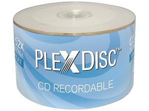 PlexDisc 52x 700MB White Inkjet Hub Printable CD-R 50 Packs Disc Model 641-200 PlexDisc 52x 700MB White Inkjet Hub Printable CD-R 50 Packs Disc Model 641-200