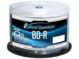 Optical Quantum 25GB 6X BD-R 50 Packs Blu-ray Disc Model OQBDR06ST-50 Optical Quantum 25GB 6X BD-R 50 Packs Blu-ray Disc Model OQBDR06ST-50