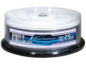 Optical Quantum 25GB 6X BD-R White Thermal Printable 25 Packs Blu-ray Disc Model OQBDR06WTP-25 Optical Quantum 25GB 6X BD-R White Thermal Printable 25 Packs Blu-ray Disc Model OQBDR06WTP-25