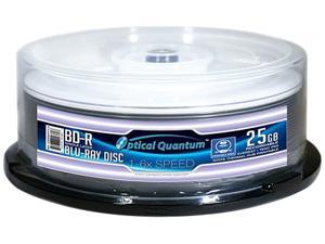 Optical Quantum 25GB 6X BD-R White Thermal Everest Hub Printable 25 Packs Blu-ray Disc Model OQBDR06WTP-E-25 Optical Quantum 25GB 6X BD-R White Thermal Everest Hub Printable 25 Packs Blu-ray Disc Model OQBDR06WTP-E-25