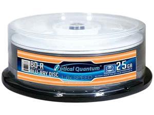 Optical Quantum 25GB 6X BD-R Gloss White Inkjet Printable 25 Packs Blu-ray Disc Model OQBDR06GWIP-H-25 Optical Quantum 25GB 6X BD-R Gloss White Inkjet Printable 25 Packs Blu-ray Disc Model OQBDR06GWIP-H-25