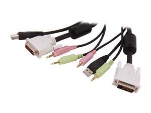 StarTech 10 ft. 4-in-1 USB Dual Link DVI-D KVM Switch Cable w/ Audio & Microphone DVID4N1USB10 StarTech 10 ft. 4-in-1 USB Dual Link DVI-D KVM Switch Cable w/ Audio & Microphone DVID4N1USB10