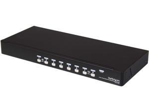 StarTech SV831DUSBUK 8 Port 1U Rack Mount USB KVM Switch Kit with OSD and Cables StarTech SV831DUSBUK 8 Port 1U Rack Mount USB KVM Switch Kit with OSD and Cables