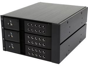 StarTech HSB3SATSASBA 3 Bay Aluminum Trayless Hot Swap Mobile Rack Backplane for 3.5in SAS II/SATA III - 6 Gbps HDD StarTech HSB3SATSASBA 3 Bay Aluminum Trayless Hot Swap Mobile Rack Backplane for 3.5in SAS II/SATA III - 6 Gbps HDD