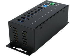 StarTech.com 7 Port Industrial USB 3.0 Hub 15kV ESD and 350W Surge Protection DIN Rail/Surface Mountable Metal Housing ST7300USBME StarTech.com 7 Port Industrial USB 3.0 Hub 15kV ESD and 350W Surge Protection DIN Rail/Surface Mountable Metal Housing ST7300USBME