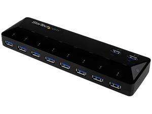 StarTech ST103008U2C 10-Port USB 3.0 Hub with Charge and Sync Ports - 2 x 1.5A Ports StarTech ST103008U2C 10-Port USB 3.0 Hub with Charge and Sync Ports - 2 x 1.5A Ports