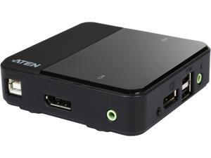 ATEN CS782DP 2-Port UHD 4K USB DisplayPort KVM Switch - allows to access two 4K-enabled computers from a single USB keyboard, USB mouse, and DisplayPort video console ATEN CS782DP 2-Port UHD 4K USB DisplayPort KVM Switch - allows to access two 4K-enabled computers from a single USB keyboard, USB mouse, and DisplayPort video console