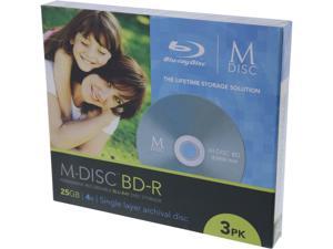 MDisc 25GB BD-R Recordable Media 3 Pack Model MDBD003 MDisc 25GB BD-R Recordable Media 3 Pack Model MDBD003