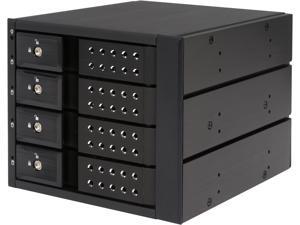 StarTech HSB4SATSASBA 4 Bay Aluminum Trayless Hot Swap Mobile Rack Backplane for 3.5in SAS II/SATA III - 6 Gbps HDD StarTech HSB4SATSASBA 4 Bay Aluminum Trayless Hot Swap Mobile Rack Backplane for 3.5in SAS II/SATA III - 6 Gbps HDD