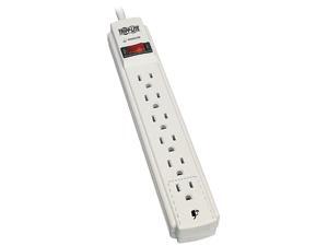 Tripp Lite 6-Outlets, 8-Ft Cord, 990 Joule Strip, Flat Plug - Protect It! Surge Suppressor Tripp Lite 6-Outlets, 8-Ft Cord, 990 Joule Strip, Flat Plug - Protect It! Surge Suppressor