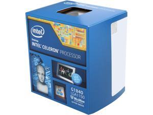 Intel Celeron G1840 Haswell Dual-Core 2.8 GHz LGA 1150 53W BX80646G1840 Desktop Processor Intel HD Graphics Intel Celeron G1840 Haswell Dual-Core 2.8 GHz LGA 1150 53W BX80646G1840 Desktop Processor Intel HD Graphics