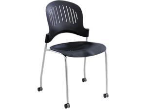 Safco 3385BL Zippi Plastic Stack Chair (Qty 2) 21 1/2"d x 18 3/4"w x 33 1/2"h Black Safco 3385BL Zippi Plastic Stack Chair (Qty 2) 21 1/2"d x 18 3/4"w x 33 1/2"h Black