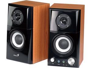 GENIUS SP-HF500A 14-watt Two-Way Hi-Fi Wood Speakers GENIUS SP-HF500A 14-watt Two-Way Hi-Fi Wood Speakers