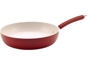 Paula Deen 12981 Savannah Collection Aluminum Nonstick 12 in. Open Deep Skillet, Red Paula Deen 12981 Savannah Collection Aluminum Nonstick 12 in. Open Deep Skillet, Red