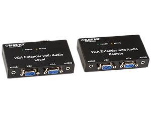 Black Box VGA Extender Kit with Audio, 2-Port Local, 2-Port Remote Black Box VGA Extender Kit with Audio, 2-Port Local, 2-Port Remote