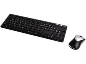 Slimline Wireless Antimicrobial Keyboard and Mouse, 15 ft Range, Black Slimline Wireless Antimicrobial Keyboard and Mouse, 15 ft Range, Black