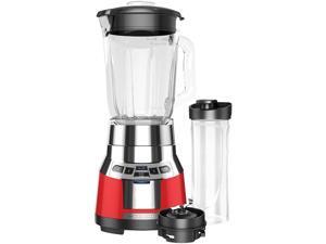 BLACK+DECKER BL1821RG-P FusionBlade Digital Blender with Portable Personal Smoothie Jar, Red/Stainless Steel Blender BLACK+DECKER BL1821RG-P FusionBlade Digital Blender with Portable Personal Smoothie Jar, Red/Stainless Steel Blender