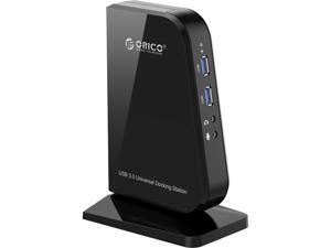 ORICO U3HV-S2-BK SuperSpeed Universal Docking Station with Video Outputs for Windows 8.1, 8, 7, XP up to 2048*1152, Gigabit Ethernet, Audio, 2 USB 3.0 & 2.0 Ports ORICO U3HV-S2-BK SuperSpeed Universal Docking Station with Video Outputs for Windows 8.1, 8, 7, XP up to 2048*1152, Gigabit Ethernet, Audio, 2 USB 3.0 & 2.0 Ports