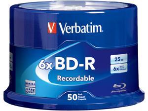 Verbatim Blu-ray Recordable Media - BD-R - 6x - 25 GB - 50 Pack Spindle Verbatim Blu-ray Recordable Media - BD-R - 6x - 25 GB - 50 Pack Spindle