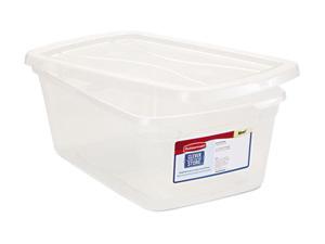 Rubbermaid 3Q31CLE, Clever Store Snap-Lid Container, 1.625gal, Clear, 10/Carton, 1 Carton Rubbermaid 3Q31CLE, Clever Store Snap-Lid Container, 1.625gal, Clear, 10/Carton, 1 Carton