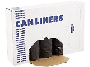 Boardwalk 3858H Low-Density Can Liners, 60Gal, .65Mil, 38W X 58H, Black, 25/Roll, 4 Rolls/Carton, 1 Carton Boardwalk 3858H Low-Density Can Liners, 60Gal, .65Mil, 38W X 58H, Black, 25/Roll, 4 Rolls/Carton, 1 Carton