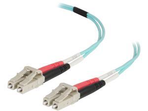 C2G 18m LC-LC 50/125 OM4 Duplex Multimode PVC Fiber Optic Cable - Aqua C2G 18m LC-LC 50/125 OM4 Duplex Multimode PVC Fiber Optic Cable - Aqua