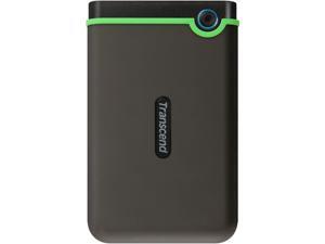 Transcend 2TB StoreJet 25M3 Military-grade Shock Resistance Portable External Hard Drive USB 3.0 Model TS2TSJ25M3 Iron Gray Transcend 2TB StoreJet 25M3 Military-grade Shock Resistance Portable External Hard Drive USB 3.0 Model TS2TSJ25M3 Iron Gray