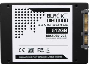 Black Diamond Memory Sonic Series BDSSDS512G 2.5" 512GB SATA III Internal Solid State Drive Black Diamond Memory Sonic Series BDSSDS512G 2.5" 512GB SATA III Internal Solid State Drive