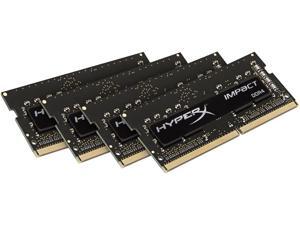 HyperX Impact 64GB (4 x 16G) 260-Pin DDR4 SO-DIMM DDR4 2400 (PC4 19200) Laptop Memory Model HX424S15IBK4/64 HyperX Impact 64GB (4 x 16G) 260-Pin DDR4 SO-DIMM DDR4 2400 (PC4 19200) Laptop Memory Model HX424S15IBK4/64