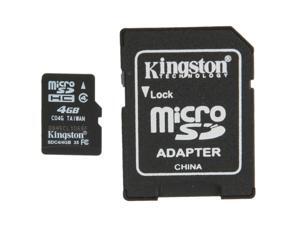Kingston 4GB microSDHC Flash Card Model SDC4/4GB Kingston 4GB microSDHC Flash Card Model SDC4/4GB