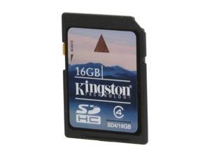 Kingston 16GB Secure Digital High-Capacity (SDHC) Flash Card Model SD4/16GBET Kingston 16GB Secure Digital High-Capacity (SDHC) Flash Card Model SD4/16GBET