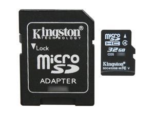 Kingston 32GB microSDHC Flash Card Model SDC4/32GB Kingston 32GB microSDHC Flash Card Model SDC4/32GB