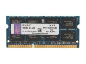Kingston ValueRAM 8GB 204-Pin DDR3 SO-DIMM DDR3 1333 Laptop Memory Model KVR1333D3S9/8G Kingston ValueRAM 8GB 204-Pin DDR3 SO-DIMM DDR3 1333 Laptop Memory Model KVR1333D3S9/8G
