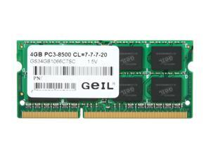 GeIL 4GB 204-Pin DDR3 SO-DIMM DDR3 1066 (PC3 8500) Laptop Memory Model GS34GB1066C7SC GeIL 4GB 204-Pin DDR3 SO-DIMM DDR3 1066 (PC3 8500) Laptop Memory Model GS34GB1066C7SC