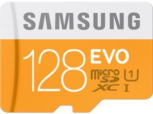 Samsung 128GB EVO microSDXC UHS-I/U1 Class 10 Memory Card with Adapter (MB-MP128DA/AM) Samsung 128GB EVO microSDXC UHS-I/U1 Class 10 Memory Card with Adapter (MB-MP128DA/AM)