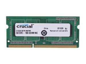 Crucial 2GB DDR3 1066 (PC3 8500) Memory for Apple Model CT2G3S1067M Crucial 2GB DDR3 1066 (PC3 8500) Memory for Apple Model CT2G3S1067M
