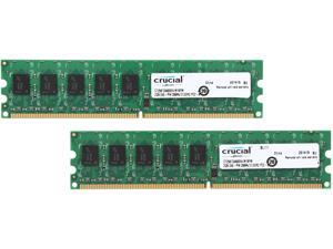 Crucial 4GB (2 x 2GB) 240-Pin DDR2 SDRAM ECC Unbuffered DDR2 800 (PC2 6400) Upgrade for the ASUS P5MT-M Motherboard Model CT2KIT25672AA80EA Crucial 4GB (2 x 2GB) 240-Pin DDR2 SDRAM ECC Unbuffered DDR2 800 (PC2 6400) Upgrade for the ASUS P5MT-M Motherboard Model CT2KIT25672AA80EA