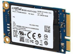 Crucial MX200 mSATA 500GB SATA 6Gbps (SATA III) Micron 16nm MLC NAND Internal Solid State Drive (SSD) CT500MX200SSD3 Crucial MX200 mSATA 500GB SATA 6Gbps (SATA III) Micron 16nm MLC NAND Internal Solid State Drive (SSD) CT500MX200SSD3