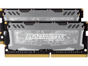 Ballistix Sport LT 8GB Kit (4GBx2) DDR4 2400 MT/s (PC4-19200) SODIMM 260-Pin Memory - BLS2K4G4S240FSD Ballistix Sport LT 8GB Kit (4GBx2) DDR4 2400 MT/s (PC4-19200) SODIMM 260-Pin Memory - BLS2K4G4S240FSD